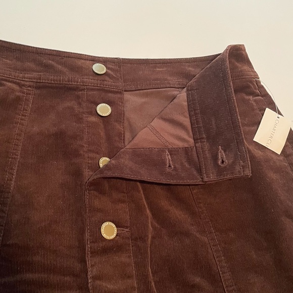Charter Club A-Line Skirt Rich Truffle Sz 6 - Picture 7 of 12